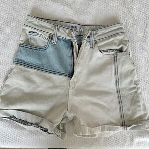 Princess Polly patchwork denim shorts
